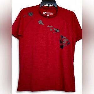 Honolua Surf Red UV Rash Guard - youth M l sun shirt beachwear